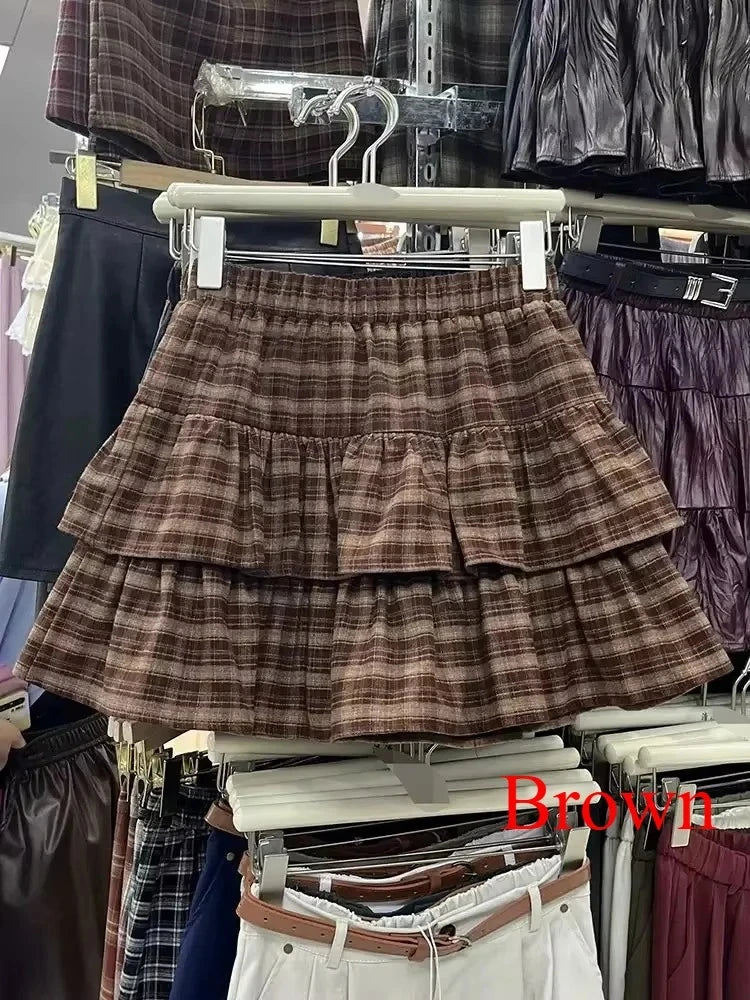 Women's Blue Black Riveted Belt Denim Skirt Y2K Harajuku High Street Fashion 90s Sexy A-line Mini Skirt Summer Clothing 2026 New