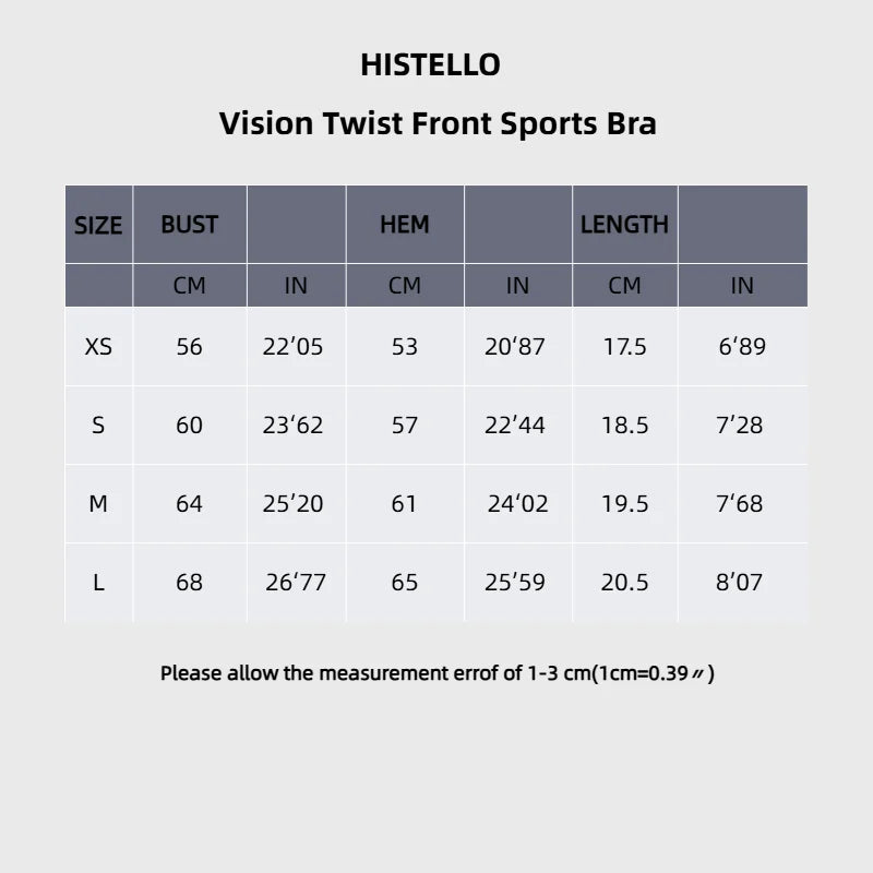 HISTELLO Vision Sports Bra Women Yoga Underwear Gym Running Exercise Backless Bra High Support Active Wear Fitness Workout Top