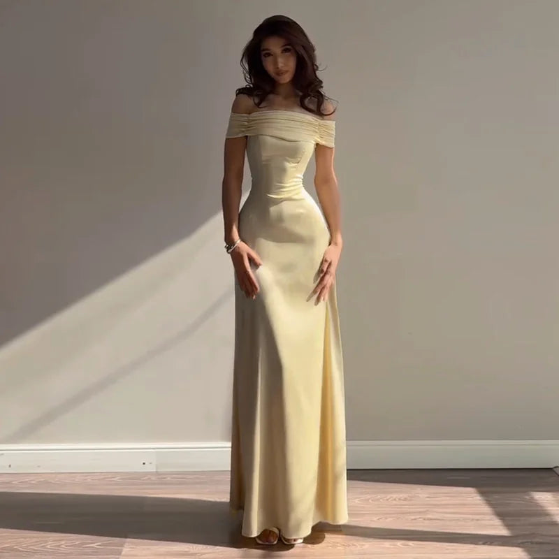 Off Shoulder Bodycon Long Dress Sexy Hip Hugging Party Evening Gown Mermaid Split Slim Club Cocktail Dress Women Red Elegant