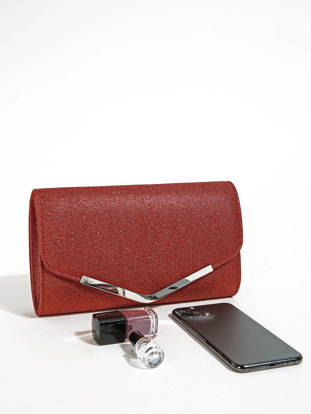 Clutch Purse Evening Bag for Women, Glitter Evening Envelope Handbag With Detachable Chain for Wedding and Party