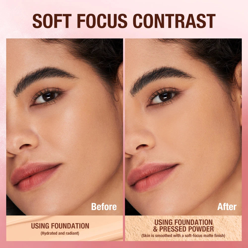 Wholesale O.TWO.O Face Powder 24 Hours Oil-control  Waterproof Matte Face Makeup Cosmetic Setting Compact Powder