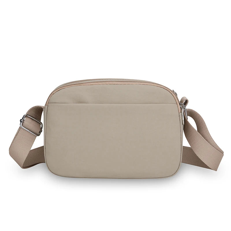 Women Crossbody Bag Lightweight Nylon Shoulder Bag Wide Adjustable Strap Phone Pocket Casual Daily Commute Outdoor Shopping Bag