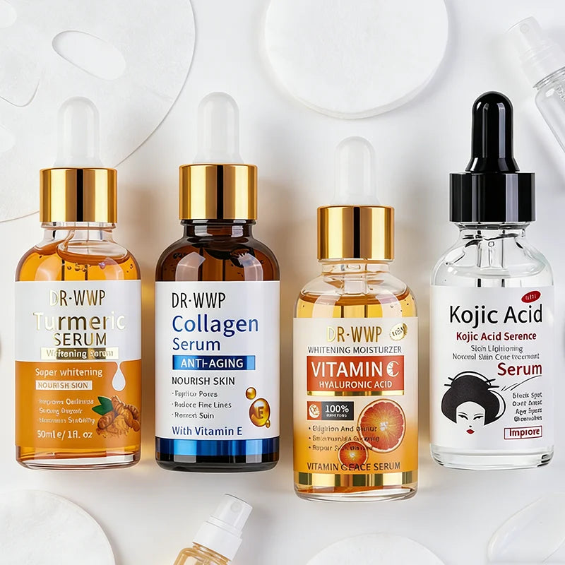 Vitamin C Turmeric Hyaluronic Acid Serum With Aha Retinol Snail Extract Face Serum Brightening Moisturizing Gentle Exfoliation