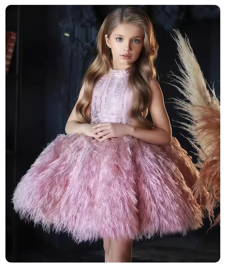 Girls' Birthday Party Princess Dress, Children's Important Holiday Piano Performance Costume, Flower Girl Wedding Dress, Dress