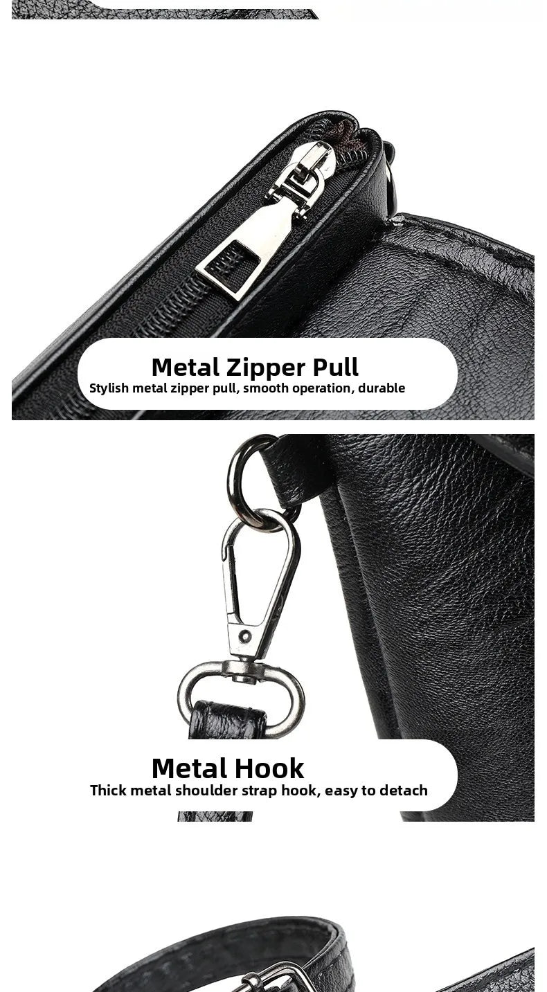 Fashionable High-End Feelings Women's Crossbody Bag Casual Versatile Single Shoulder Bag Large Capacity Mom Bag Shopping Stre...