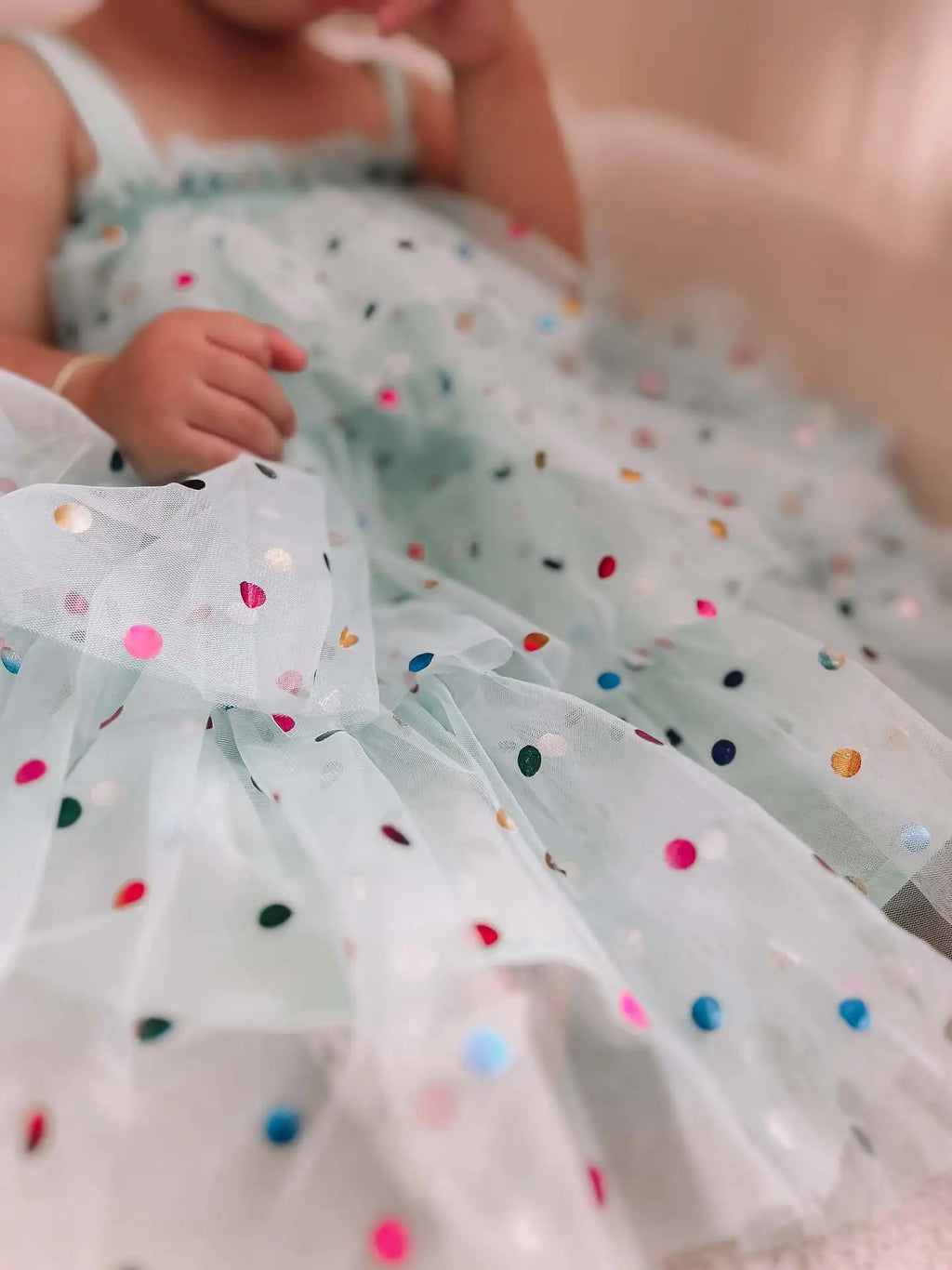 Baby Girl Princess Layered Tutu Dress Infant Toddler Child Sleeveless Suspender Dot Tulle Dresses for Casual Summer Baby Clothes