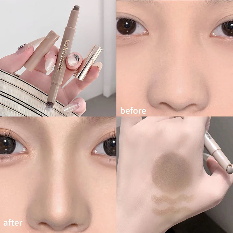 Gray Contouring Shading Stick With Brush Nose Shadow 3D Shape The Facial Contours  Natural Nose Shading Contour Pencil Makeup