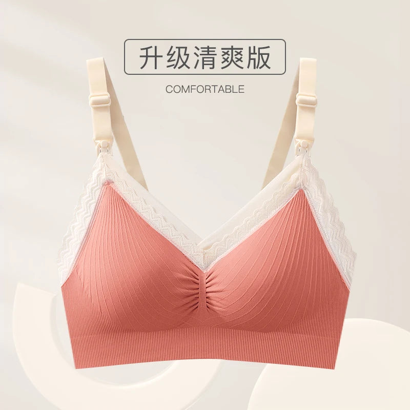 Yatemao Breastfeeding Bra Pregnancy Clothes Maternity Nursing Bra Feeding Bra For Soutien Gorge Allaitement Pregnant Women'S
