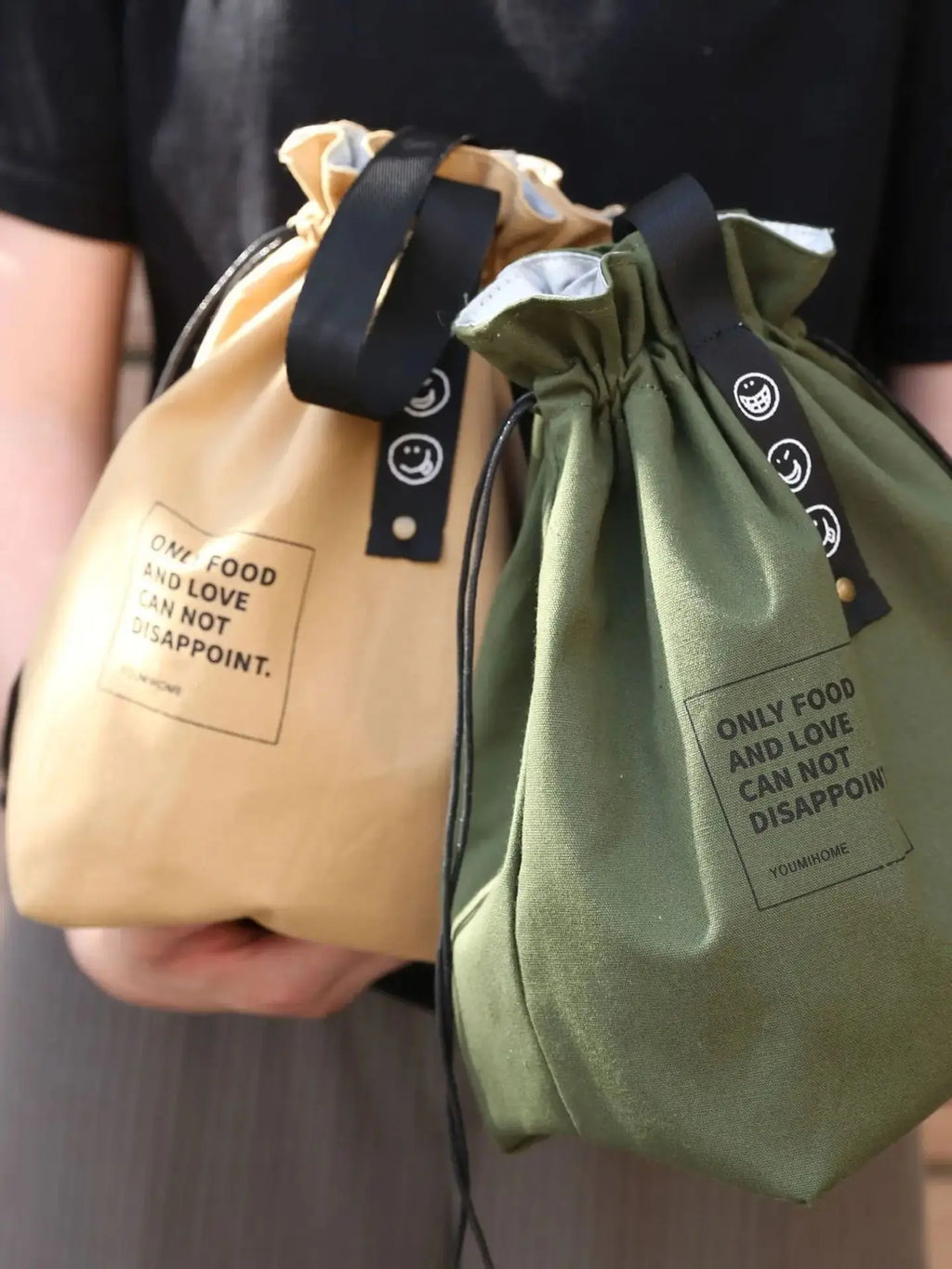 New Jewelry Lunch Bags Ice Storage Pack Student Portable Waterproof Picnic box bags industrial-style canvas portable pouches