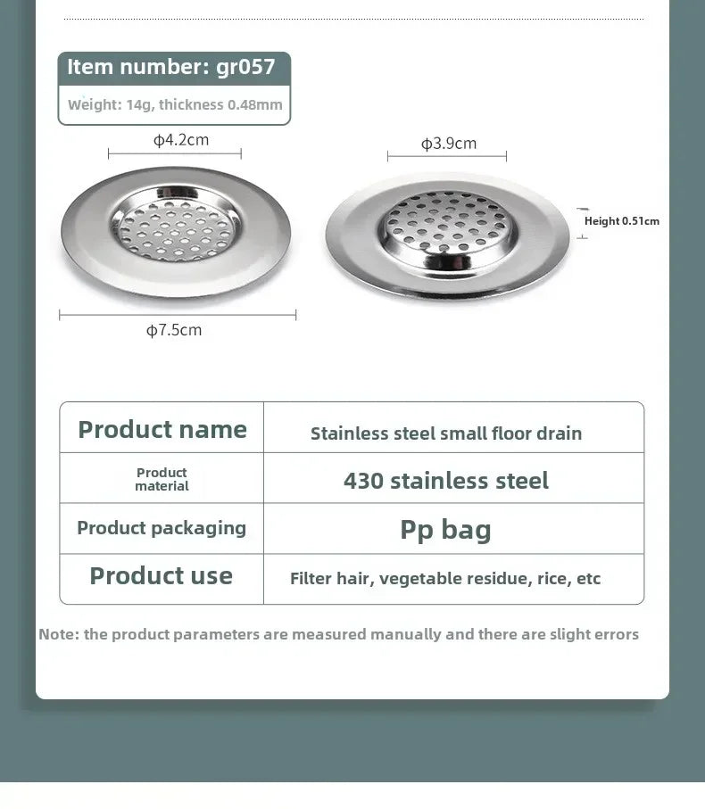 Kitchen Sink Mesh Filter Stainless Steel Drain Mesh Protects From Clogging Kitchen Fittings