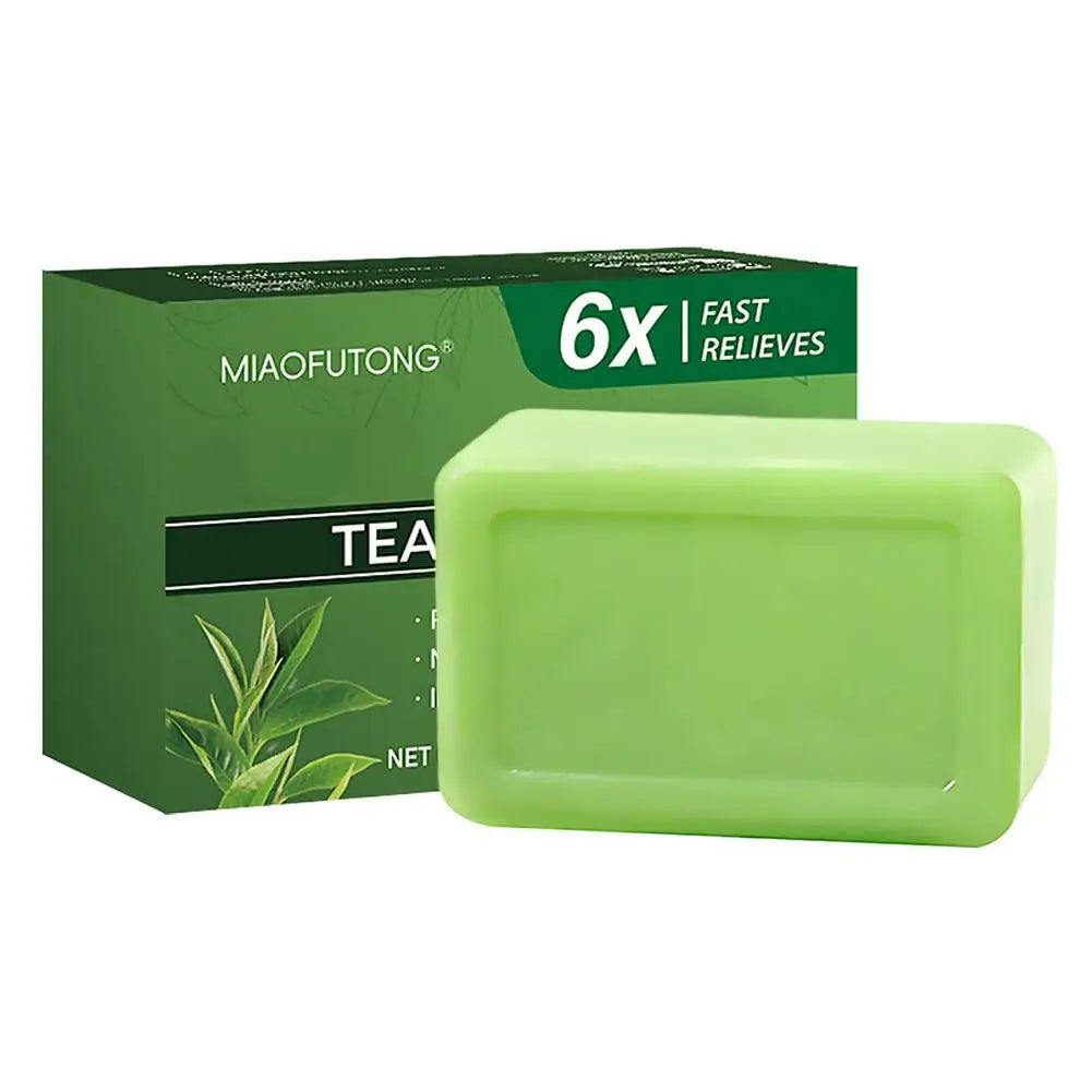 Gentle Exfoliating Bar Soap,Tea Tree Oil Soap For Body Skin Cleaning,Moisturizes Face And Body Natural Soaps Cleansing Bar Soap