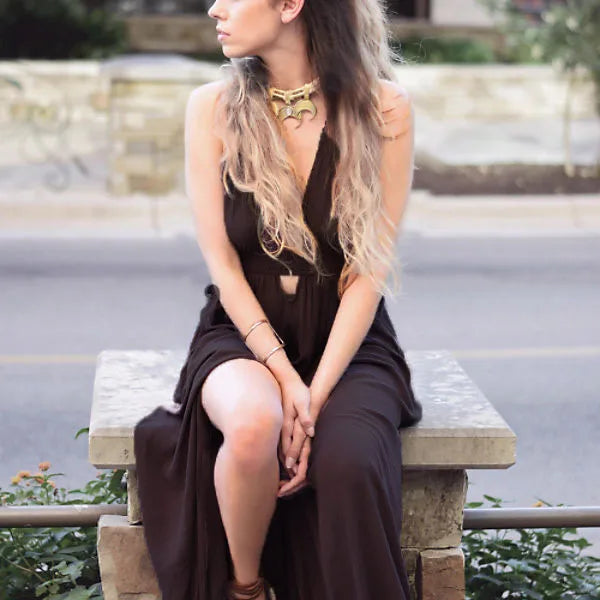 Canwedance Beach Sundress V Neck Backless Sexy Holiday Dress Cotton Maxi Dresses Boho Vestidos Vacation Strapless Dress