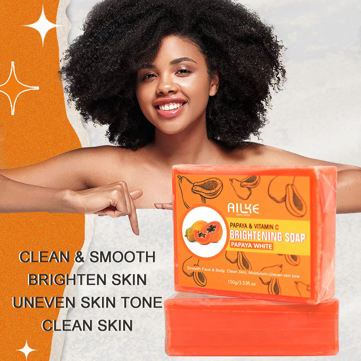 AILKE 5-in-1 Glutathione Skin Whitening Care Set for Face and Body