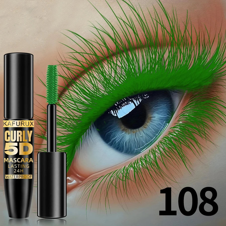 Máscara de Pestañas de Seda Coreana para Mujeres para una Mirada Audaz de Ojos Grandes con Alargamiento a Prueba de Agua, 9 Colores, Duración Todo el Día a Prueba de Manchas