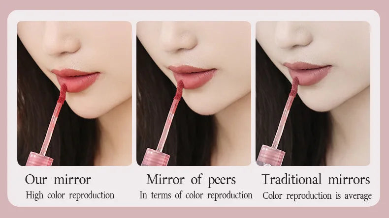 New Mini LED Luminous Makeup Mirror Round Portable Foldable Small Compact Mirror with Light USB Handheld Makeup Lighted Mirror