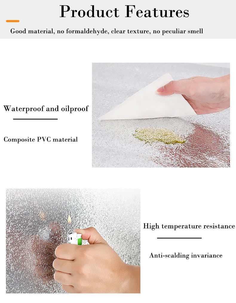 Pegatinas de pared de cocina resistentes a altas temperaturas, pegatinas a prueba de aceite, impermeables para gabinetes, estufas, papel de aluminio