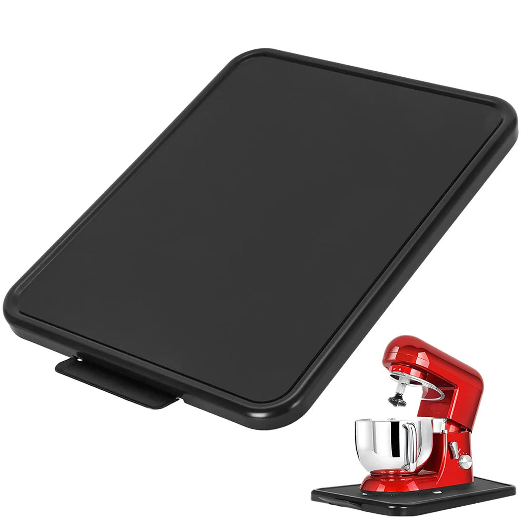 Bandeja deslizante para electrodomésticos de cocina con ruedas lisas de 16.14×11.81×0.8 pulgadas, bandeja rodante resistente antideslizante para electrodomésticos debajo del gabinete