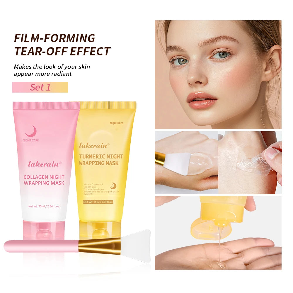 Lakerain Collagen Night Wrapping Peel-Off Mask - 75ml