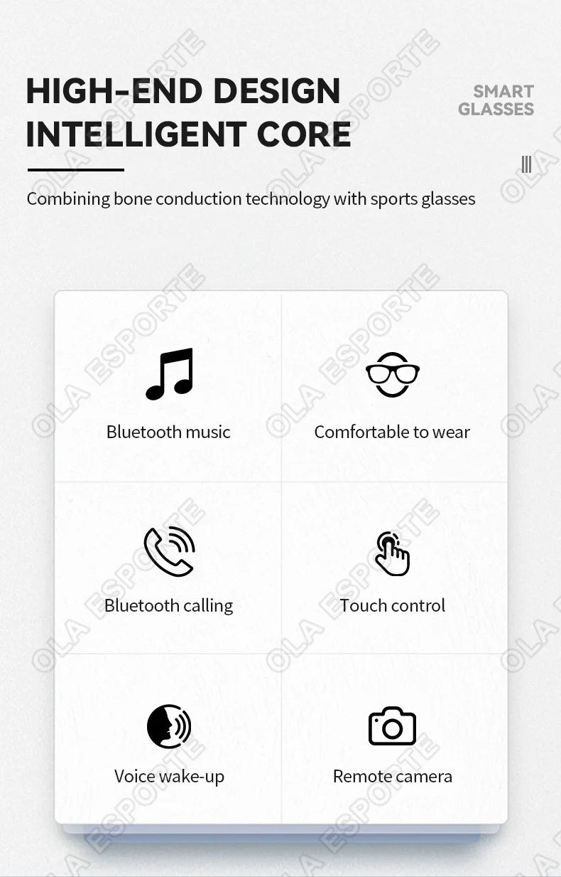 New 2026 Camera AI Smart Glasses Touch Control Photo Recording Translator Voice Assistant Music Wireless Bluetooth Sunglasses