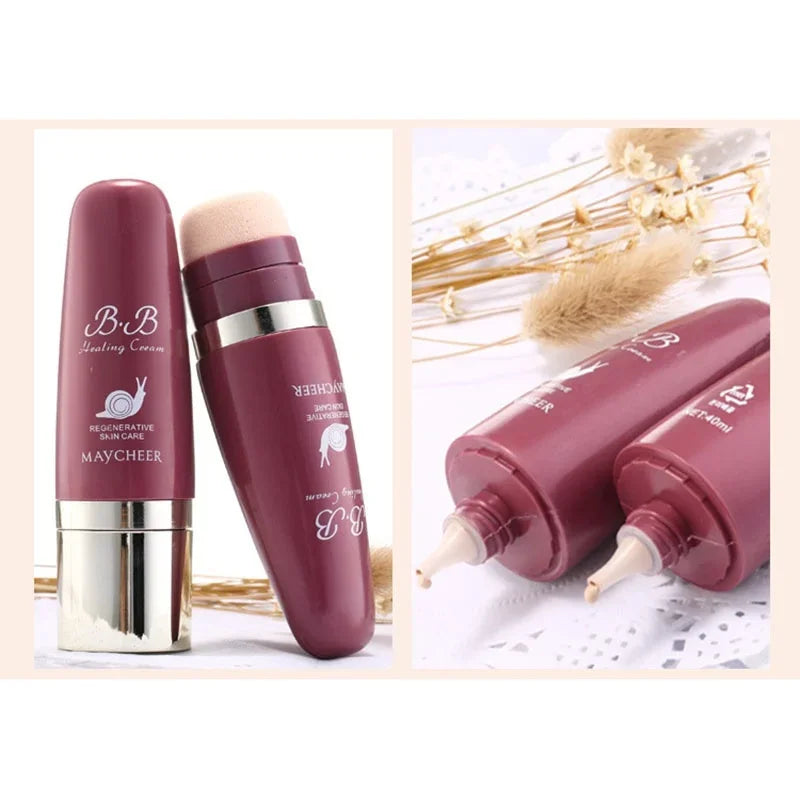 Snail Air Cushion Moisturizing Concealer Long Lasting Waterproof Even Skin Tone Full Coverage Facial Liquid Foundation Cosmetics