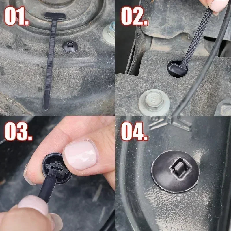 Self-Locking Clip Multi-Purpose General Purpose Nylon Cable Tie Auto Fasteners Screws Replacement Clips Car Accessories 1-40 Pcs