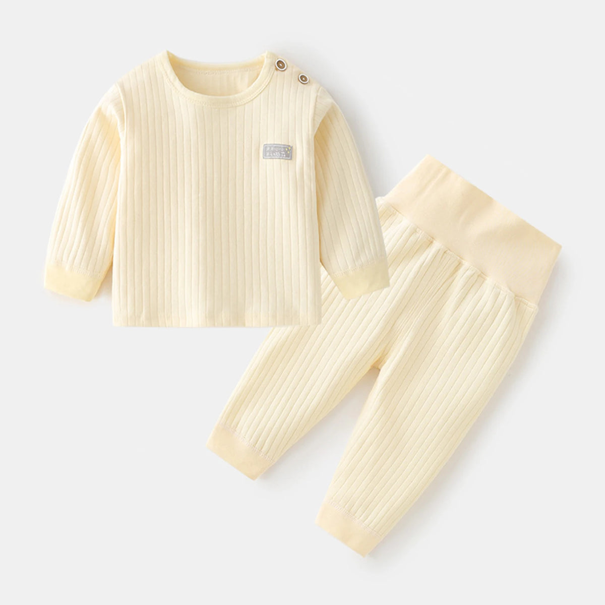 Baby Unisex Thermal Underwear Pajama Set - Cotton Long Sleeve