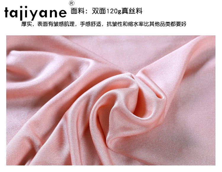 TAJIYANE 70% Mulberry Silk Tank Tops for Woman Elegant Sleeveless Summer Tops 2025 Solid Color Silk Vest Ladies Clothes кроп топ