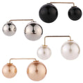 4Pcs/set Women Fashion Tightening Waistband Pin Double Pearl Brooches Metal Lapel Pin Brooch Pins Sweater Shirt Cardigan Brooch