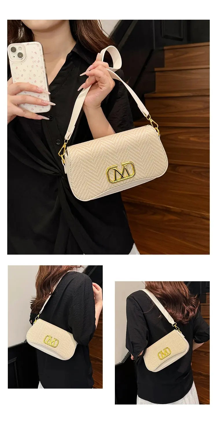 Famous Designer Crossbody Bag Trendy Letter Logo Also Serves As A Chic And Spacious Diaper Bag For Women
