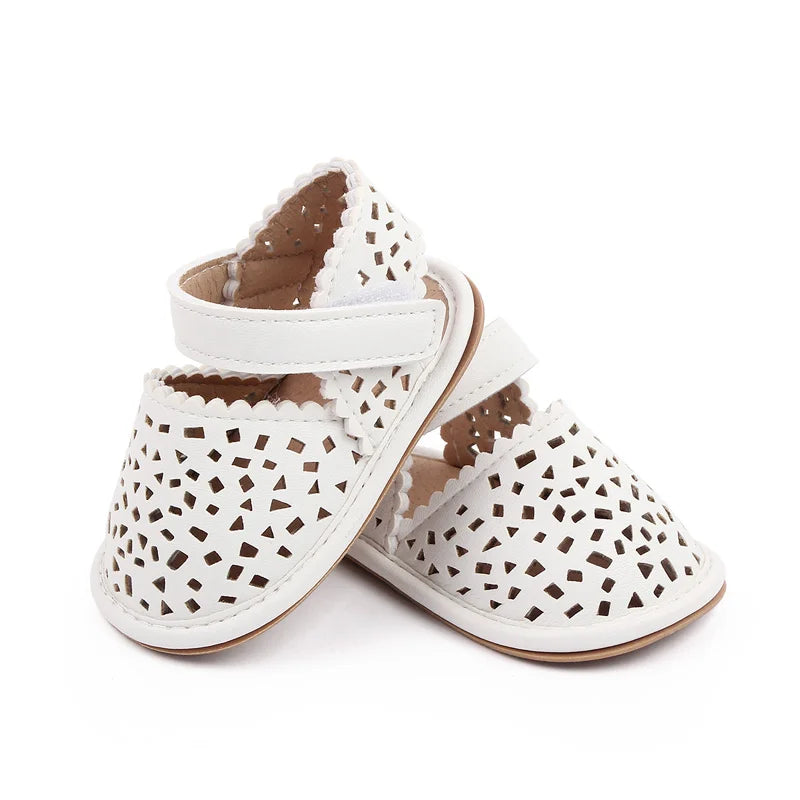 Baby girl mesh breathanle hollow summer sandal outdoor walking shoes