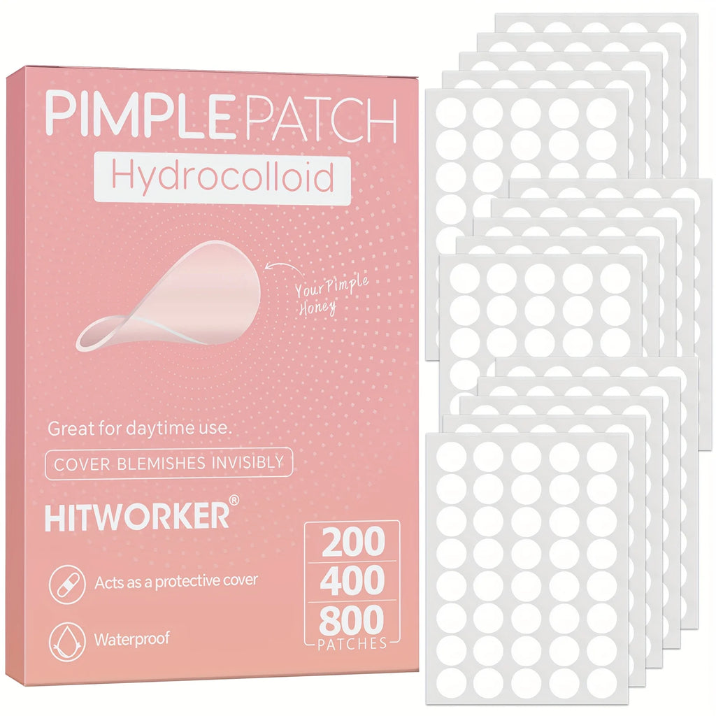 HITWORKER Hydrocolloid Acne Patches - 800-Piece Set
