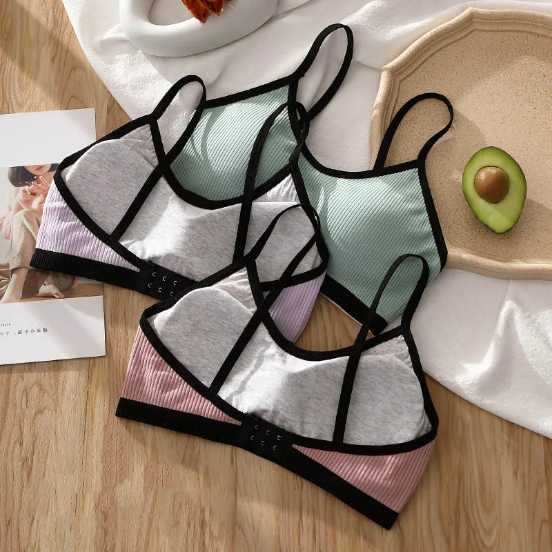 3D Sexy Lingerie Seamless Sport Bra Backless Strapless Top Bra Push Up Bralette Brassiere Women Underwear cotton girls lady