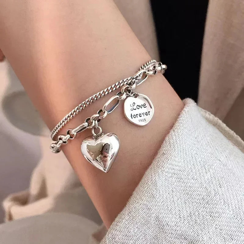 Trendy Lady Bracelet Alloy Women'S Love Butterfly Hand Jewelry Accessories Casual Bracelet Chain Gifts For Friends