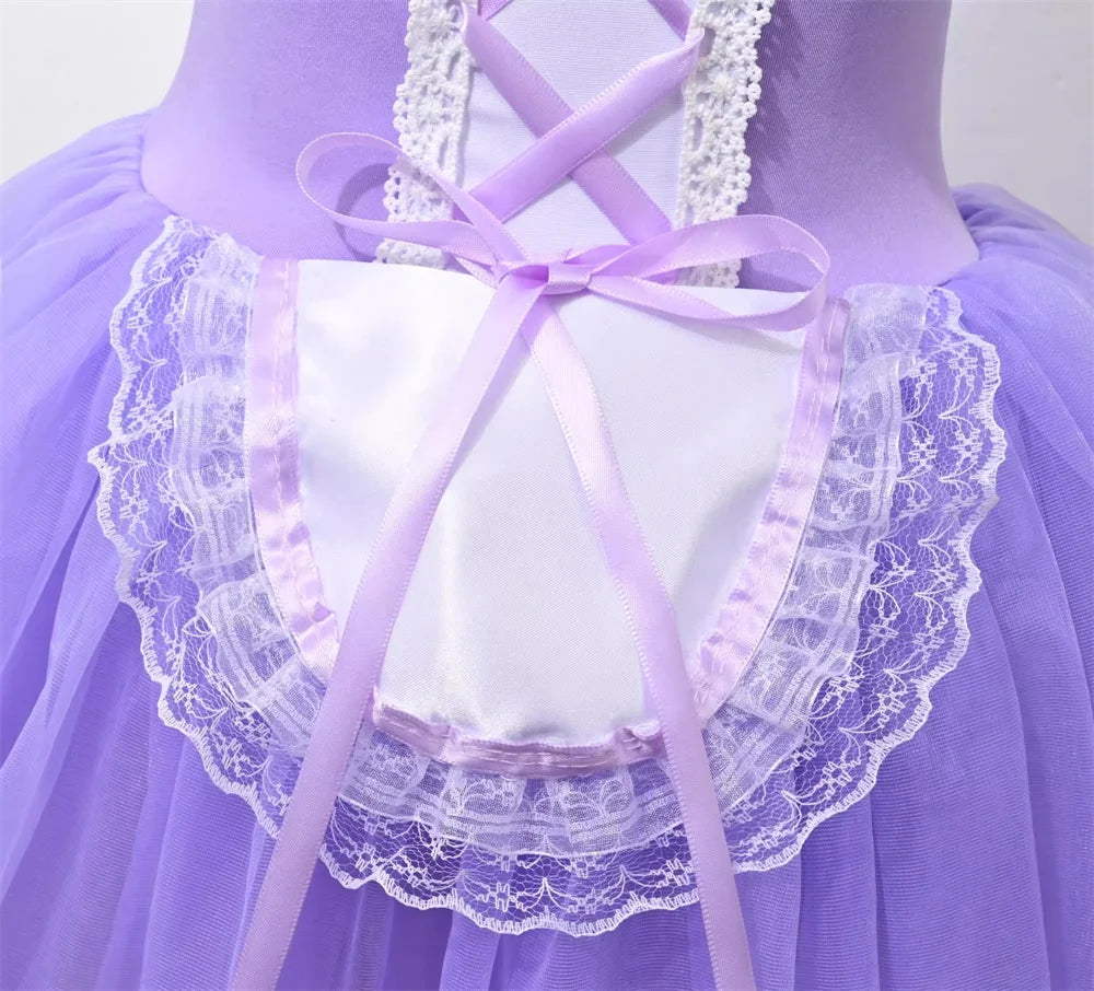 Girls Clothes Ballerine Baby Dresses Vestido Outfit Girl Ballet Leotards Robe Fille Summer Kids Ballet Dress Tutu Dance Costumes