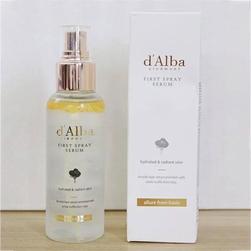 Dalba White Truffle Essence Spray Hydrates Moisturizes Relieves Dryness Soothes Redness and Sensitivity Firms and Brightens Skin