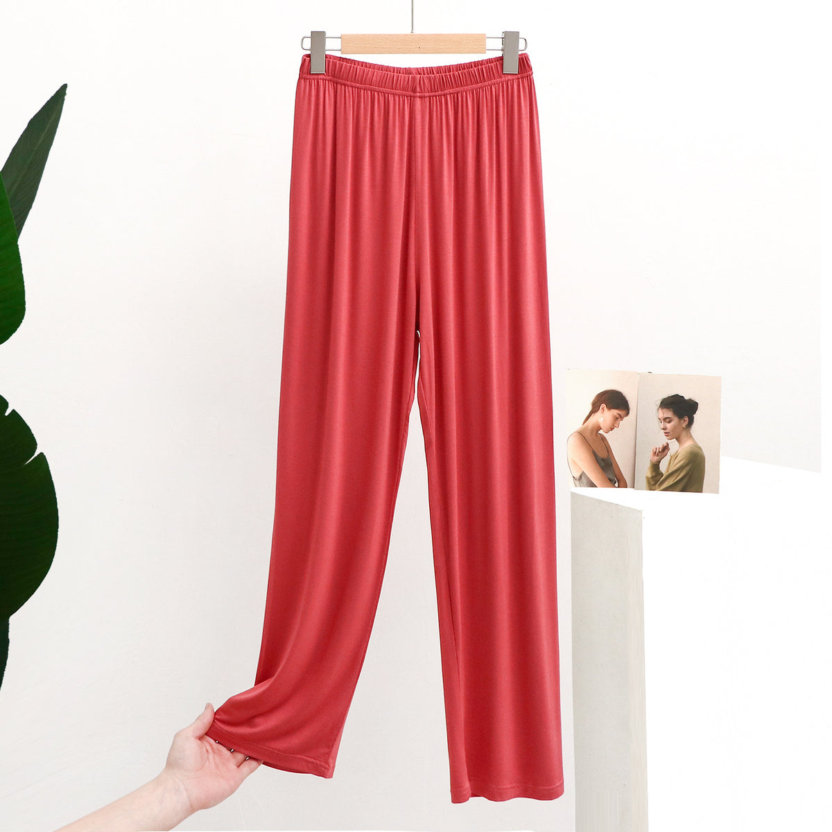Women's Modal Pajama Pants - Lightweight Casual Sleep Bottoms