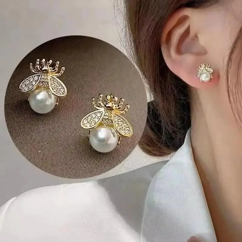 Korean Fashion Zircon Drop Earrings For Women'S Jewelry 2026 Trending New Luxury Women'S'S Geometric Hoop Earrings Pendientes Gifts