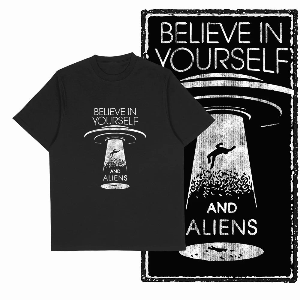 The Coolmind Men's 100% Cotton Astronaut Graphic T-Shirt - Black