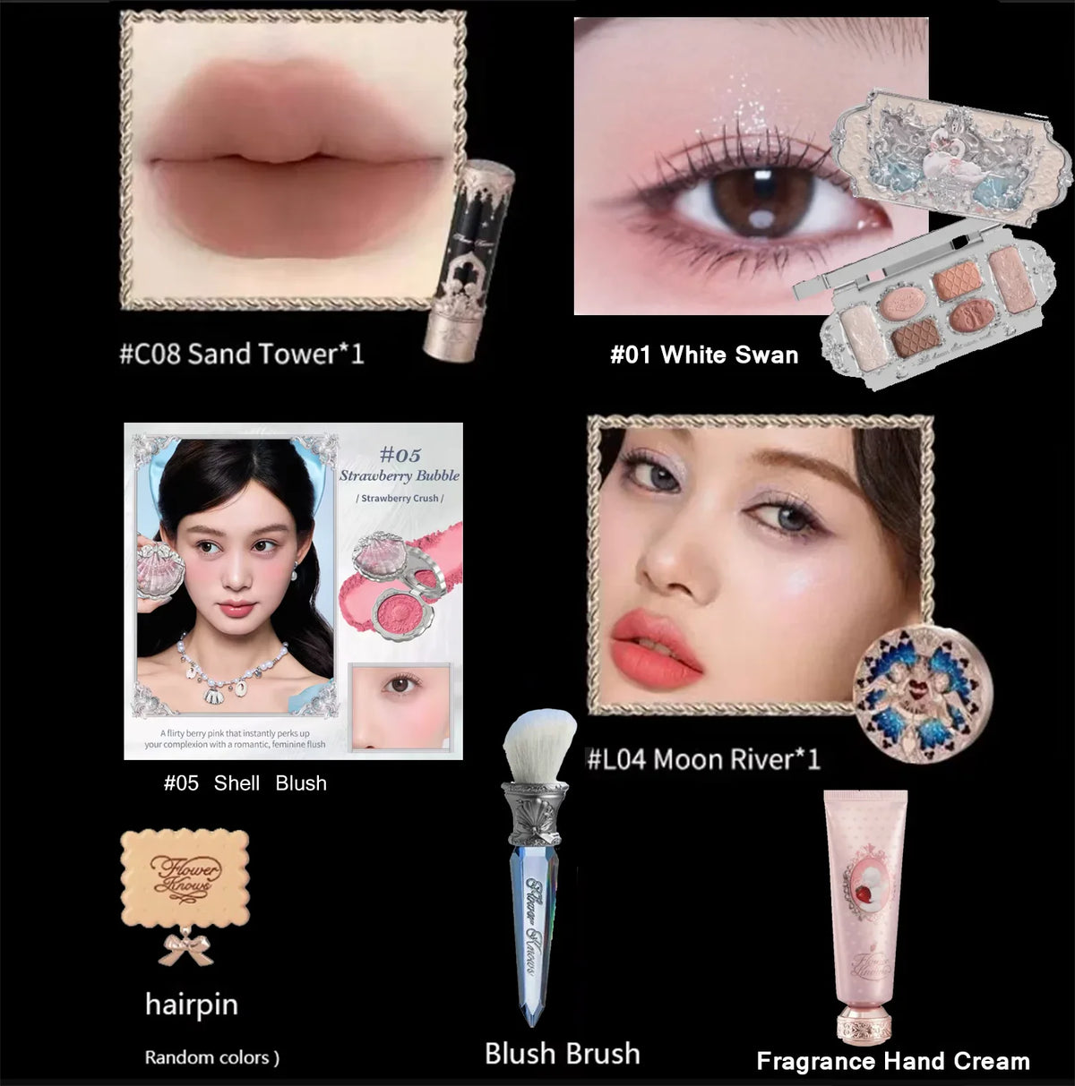 Flower Knows Little Angel Collection Makeup Set - All-in-One Gift Box