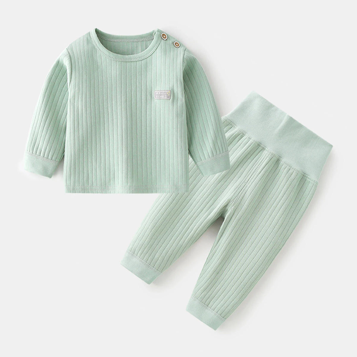 Baby Unisex Thermal Underwear Pajama Set - Cotton Long Sleeve