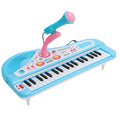 Plastic 37 Key Piano Musical with Microphone Montessori 37 Key Electronic Keyboard Simulation Multifunctional Electronic Piano
