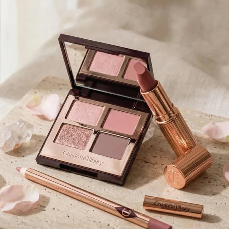 CT Eye Shadow Natural Base Makeup A Plate of Multi-purpose High Light Eye Shadow Eye Details Cool Summer Lip Gloss Makeup Suit