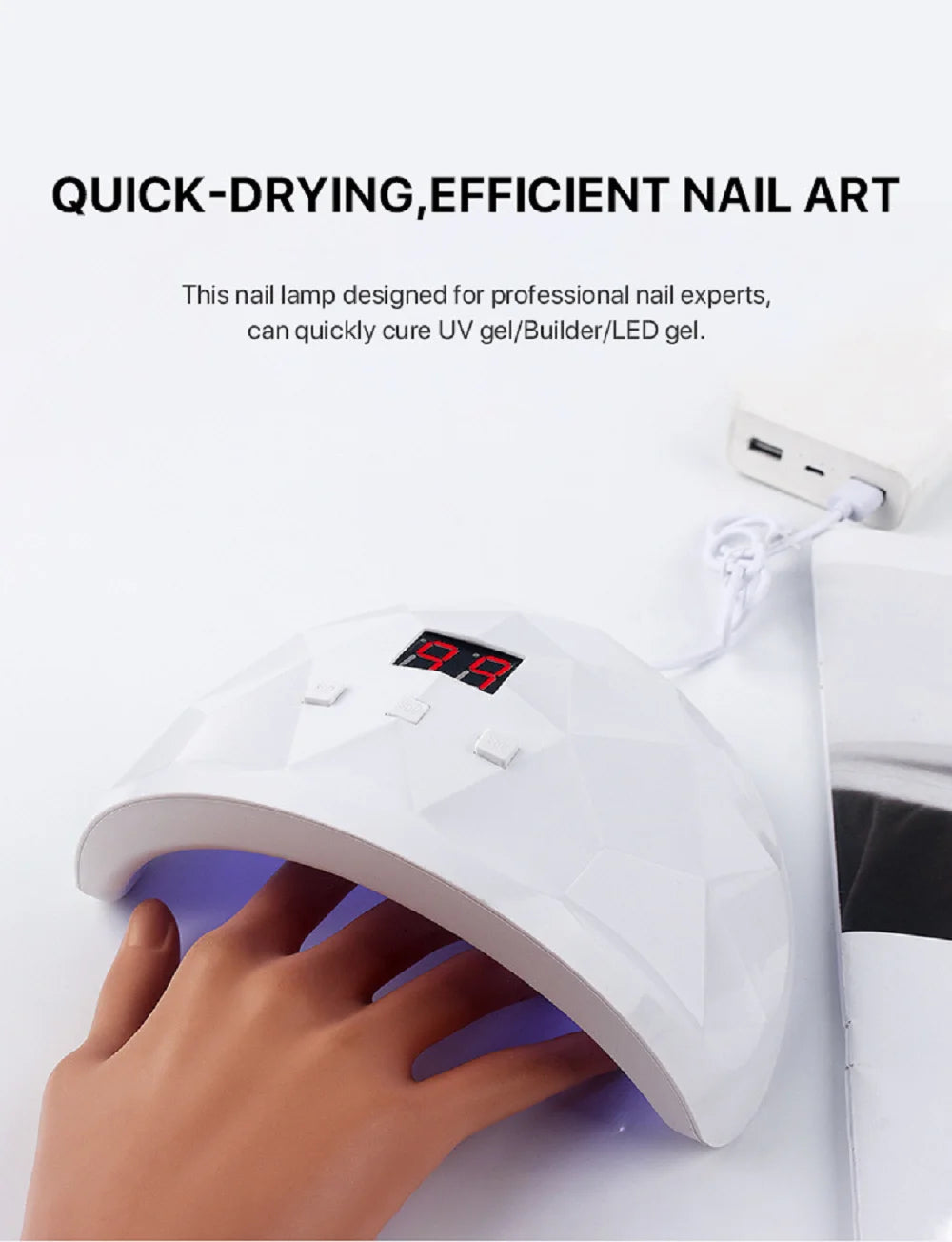 LINMANDA Nail Lamp 88W 18LED Uv Light for Nails Curing Lamp 3 Timer Setting Nail Dryer Gel Polish Light With Automatic Sensor