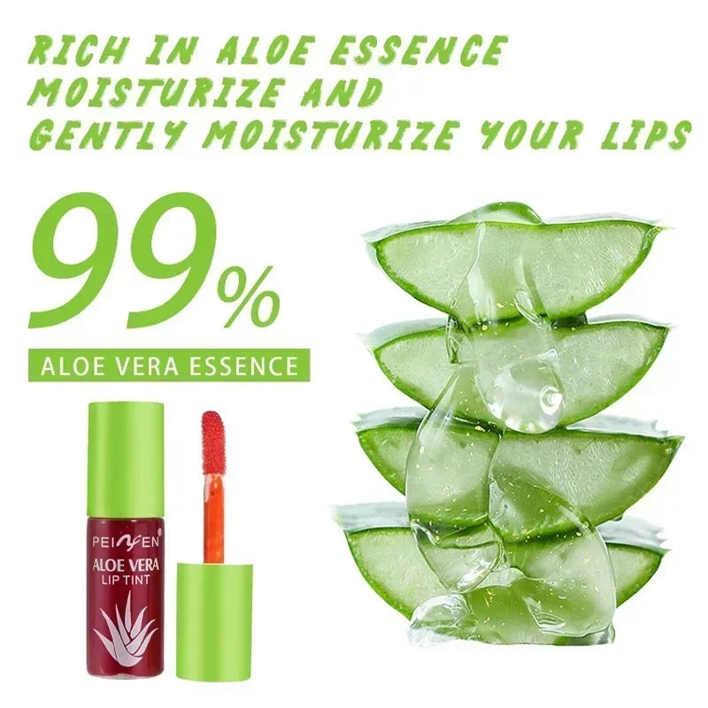 6-Piece Lip Gloss Oil Set,Aloe Vera Liquid Lipstick, Long-Lasting Moisturizing Smudge-Proof Lips Tint ,Non-Sticky Cosmetics