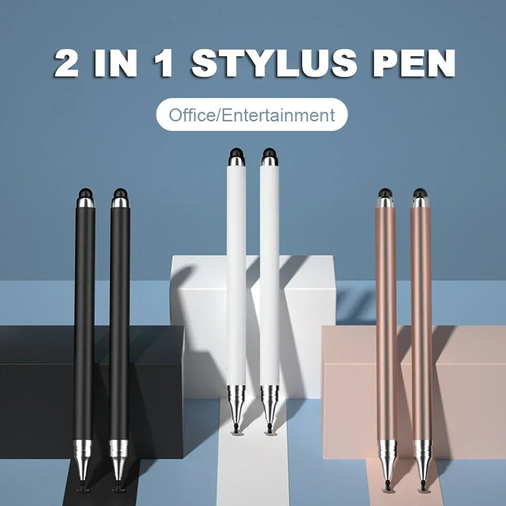 1-3PCS Smart Tablet Phone Universal 2 in 1 Capacitive Stylus Pen Drawing Pens for iPhone/Android All Capacitive Touch Screens
