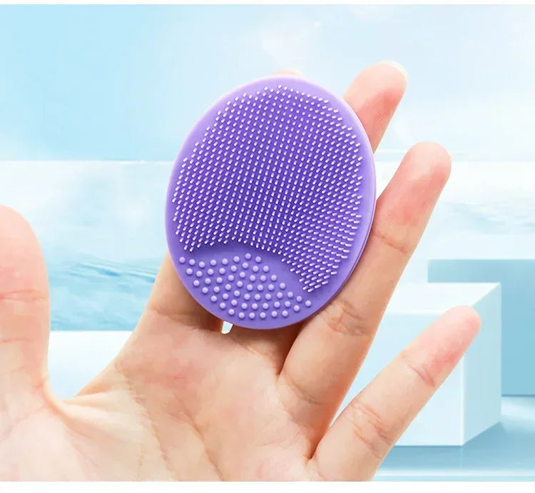 1/4pcs Silicone Face Scrubber Facial Cleansing Brush Face Exfoliator Blackhead Acne Face Wash Brush for Deep Cleaning Skin Care