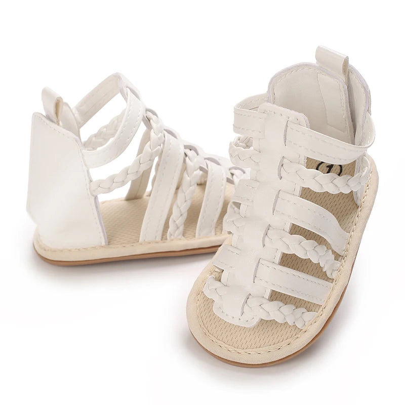 Cute and sweet high top sandals for spring and summer, comfortable and breathable for baby girls. Pre step walking shoes