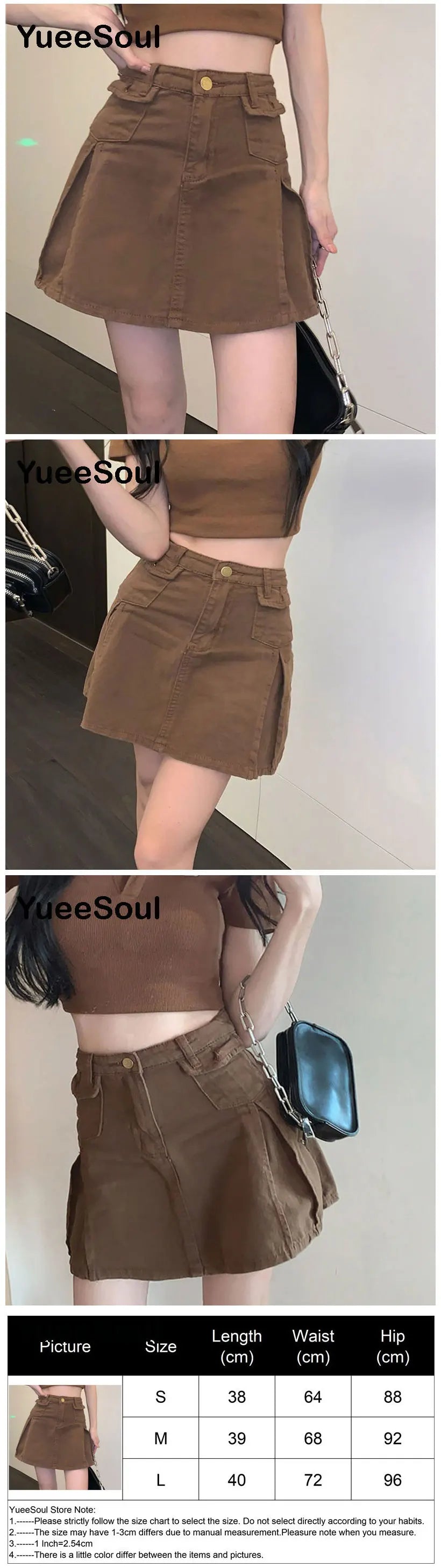 Brown Mini Skirts 2023 New Y2K Vintage High Waist Women Pleated Skirt Chic Sweet Cute Preppy Style Casual 90s E Girl Dance Skirt