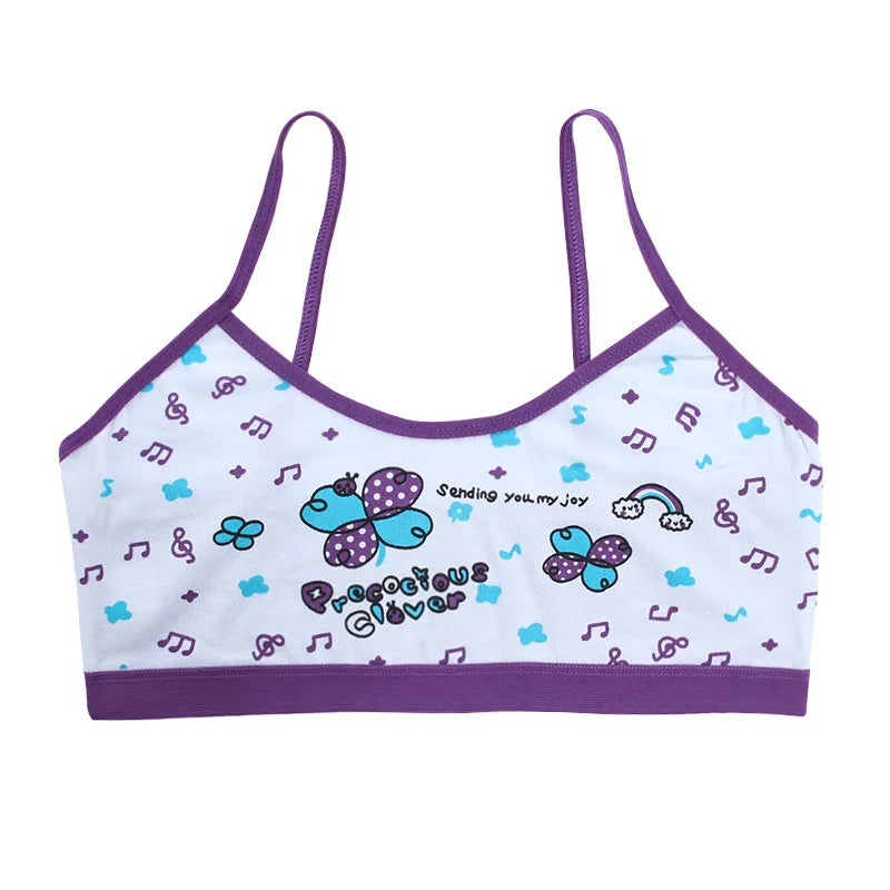 1/3pcs Teenage Girls Tank Tops Kids Training Bras Vest Underwears Student Purbery Singlets Children Camisole Bras Undershirts