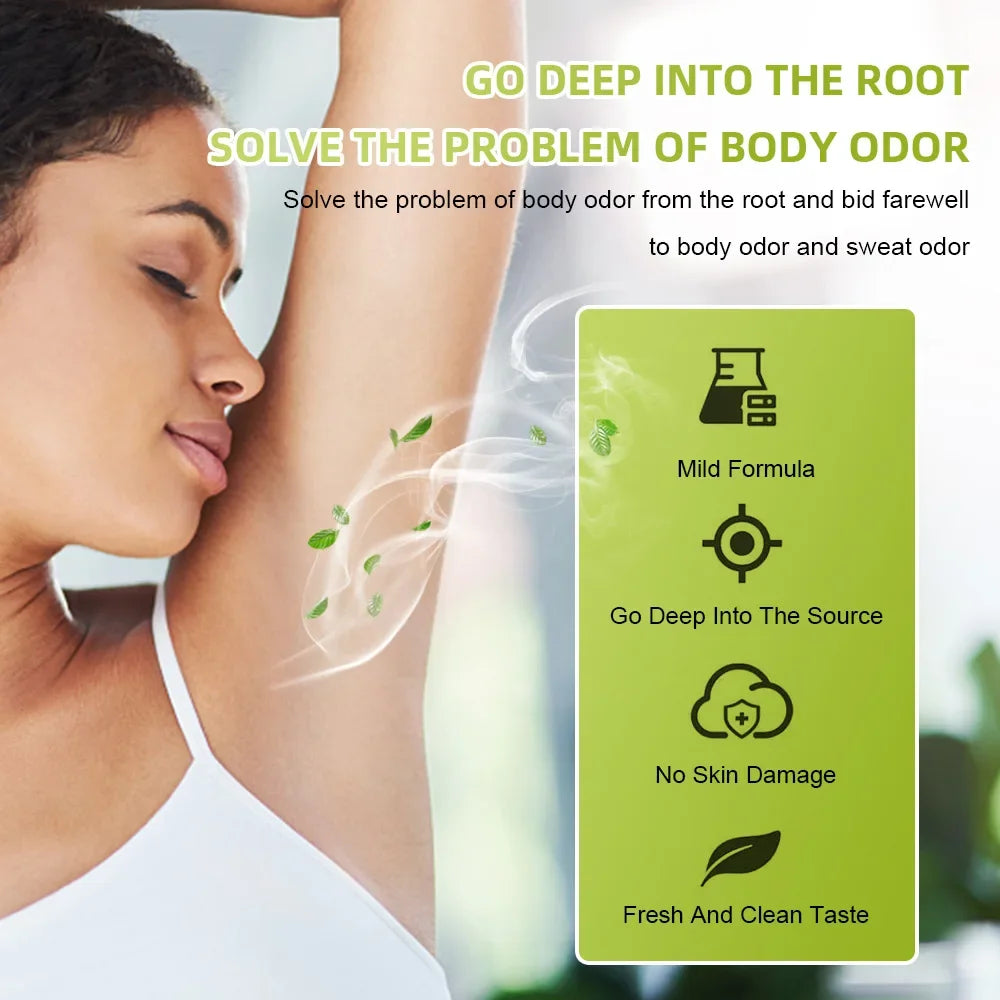 Underarm Deodorant Cream - Herbal Antiperspirant for Body Odor 10g